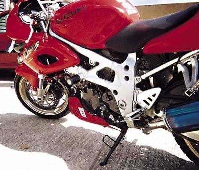 Crash Protectors - Classic Style for Suzuki TL1000S Colour: Black