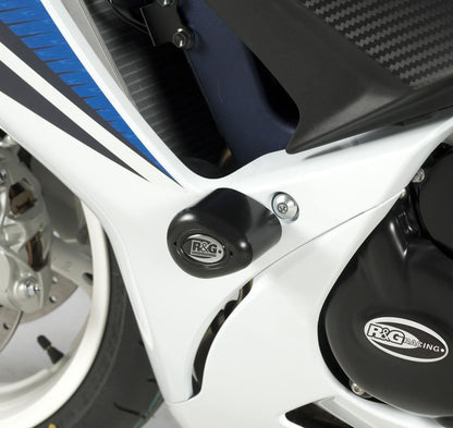Crash Protectors - Aero Style for Suzuki GSXR600/750 '11- '24 Drill Kit Colour: Black