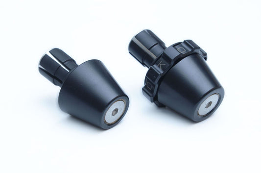 Kaoko Throttle Stabilizer for the Kawasaki Vulcan Cruisers Classic models, 900 Classic & Custom - (incl. matching left hand side Bar-End Weight : Torpedo shape : black finish : for 3/4” (19mm) ID handlebars)
