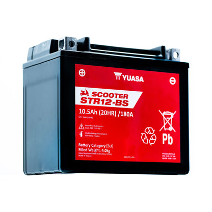 Yuasa STR12-BS (CP) 12V MF VRLA Scooter Battery