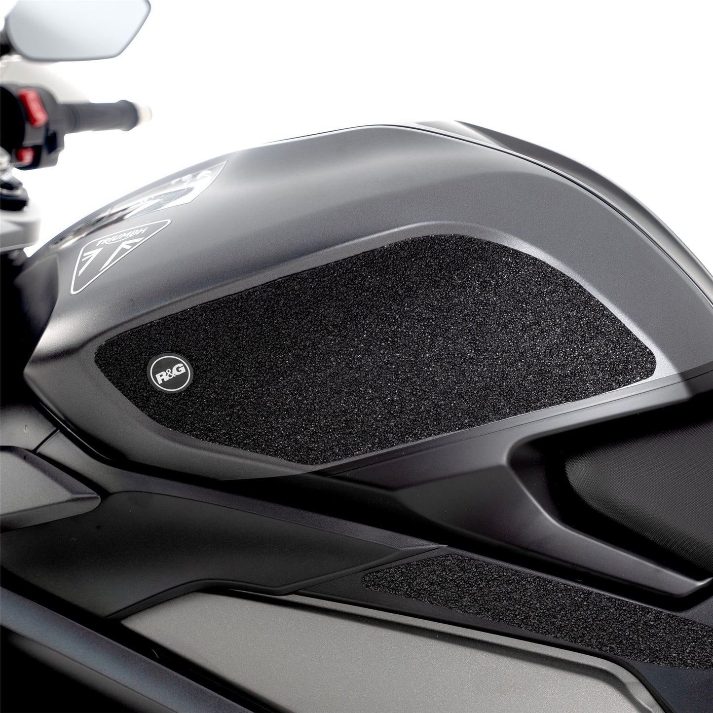 R&G Tank Traction Grips for Triumph  Daytona 660 '24- Colour: Clear