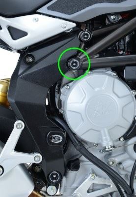 Lower Trellis Frame Plug for MV Agusta F3 675/800 '12-,Brutale 675/800 '12-, Rivale '14- & Brutale 800 RR '18-
