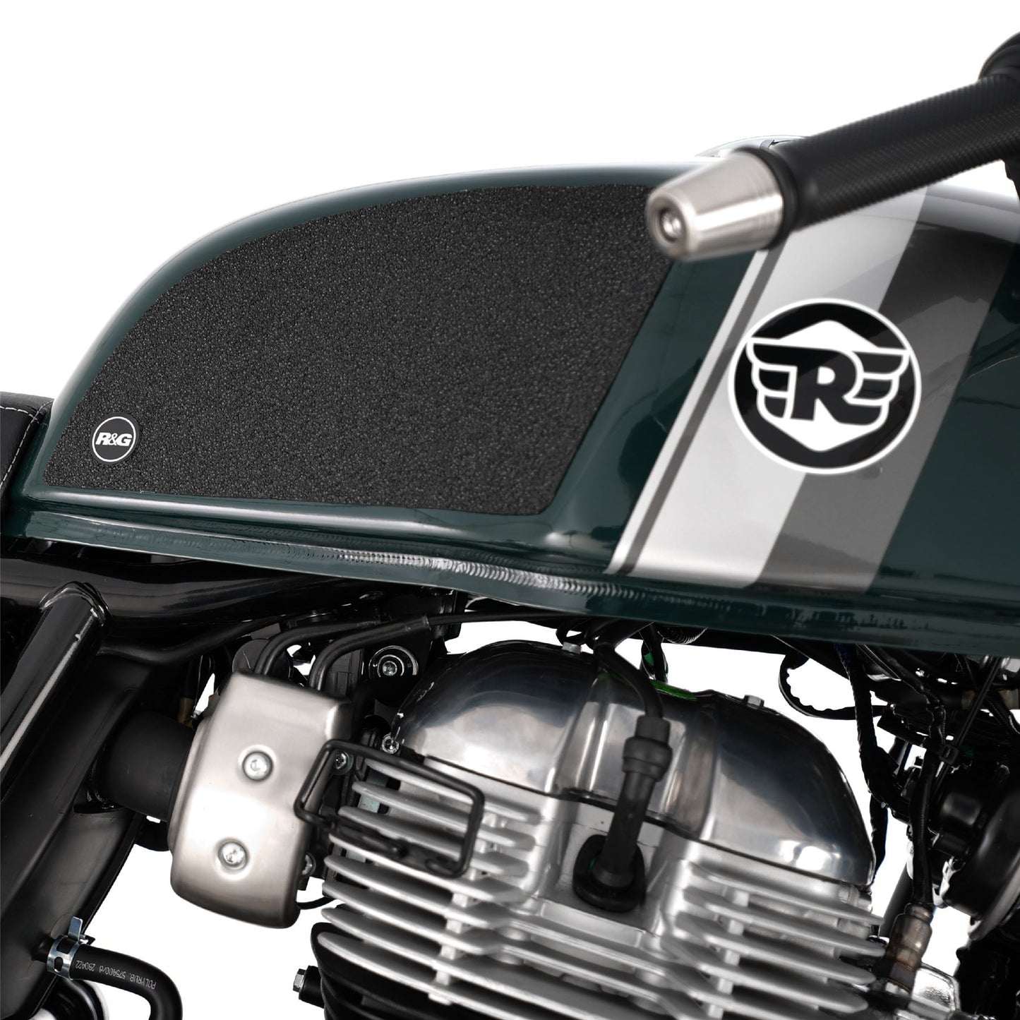 R&G Tank Traction Grips for Royal Enfield Continental GT 650 ’19- Colour: Clear