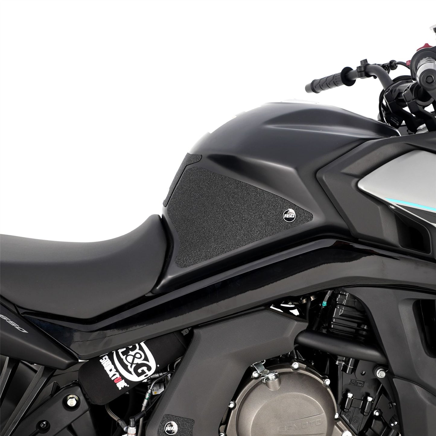 R&G Tank Traction Grips for CFMoto 650GT '19- Colour: Black