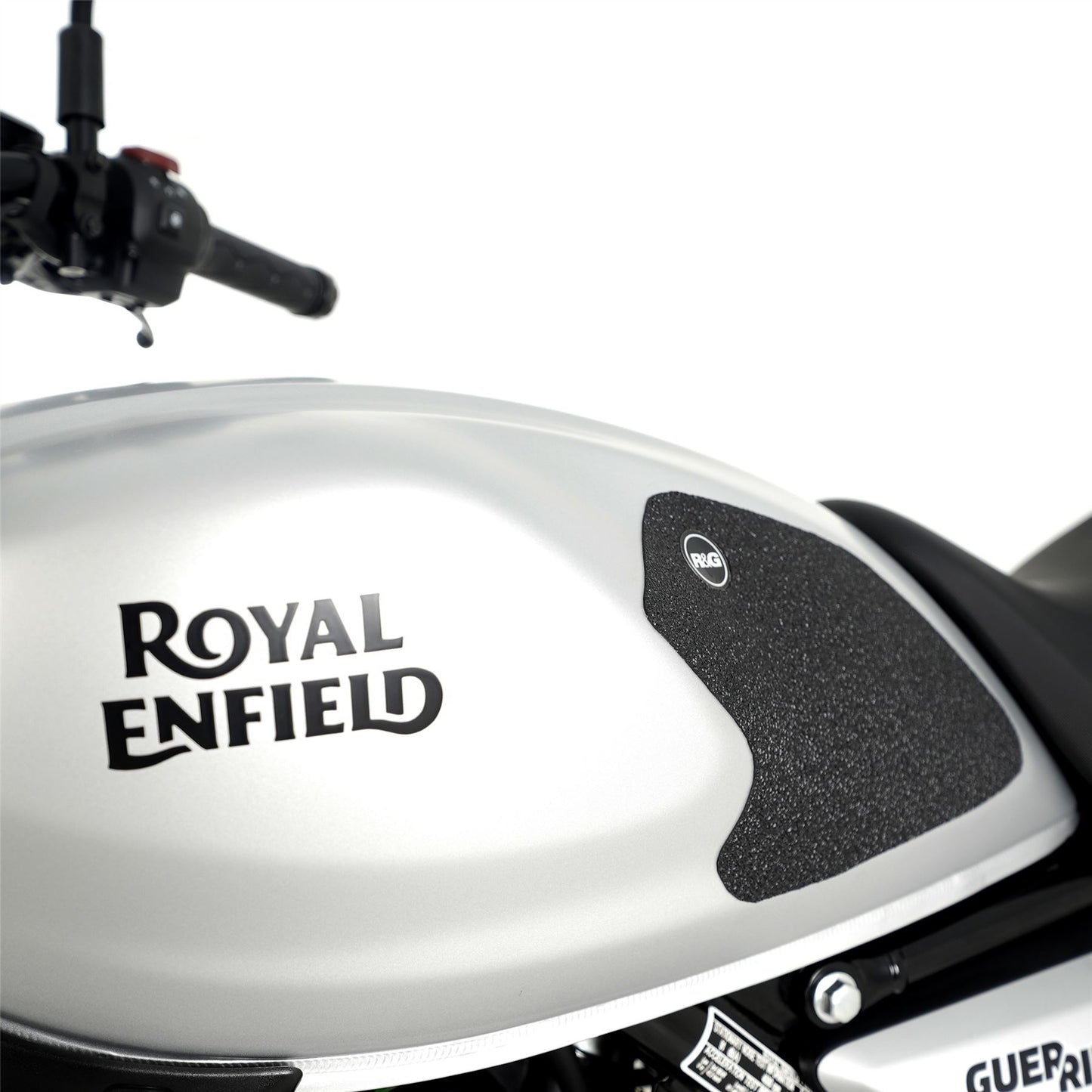 R&G Tank Traction Grips for Royal Enfield Guerrilla 450 '24- Colour: Black