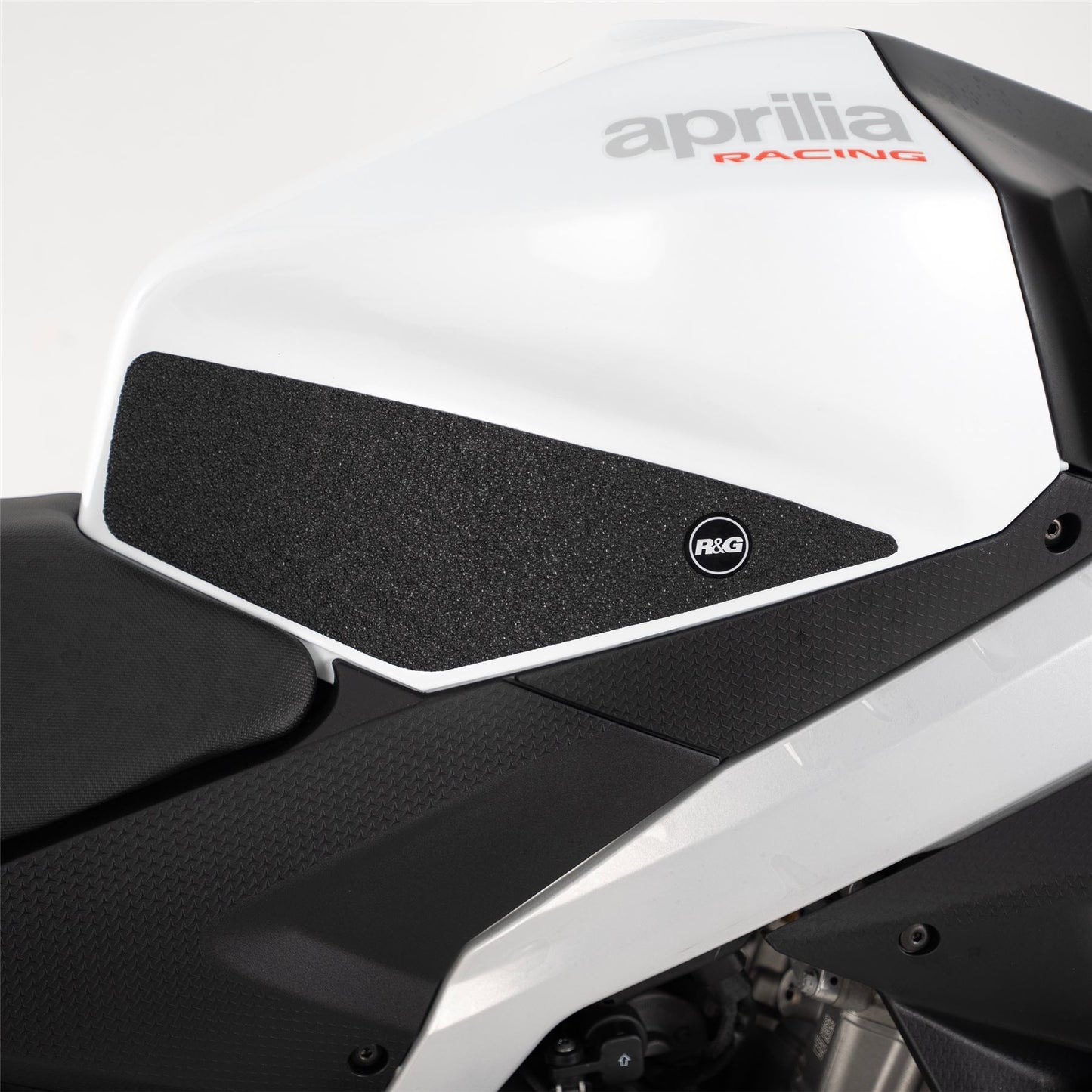 R&G Tank Traction Grips for  Aprilia RS457 '24- Colour: Black