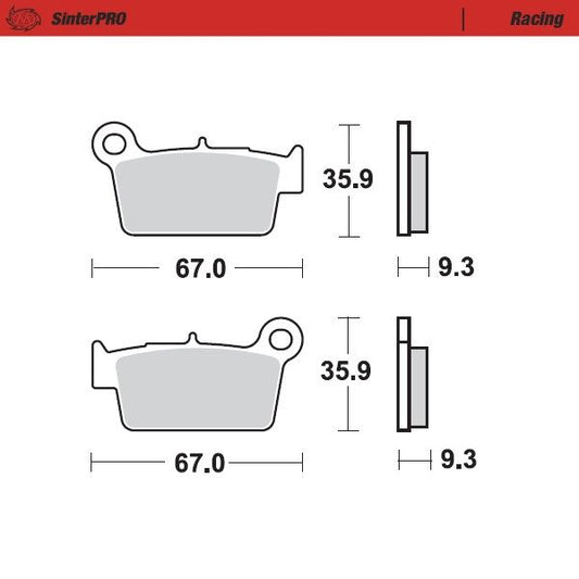 Moto-Master Racing SinterPRO Brake Pads - 94511