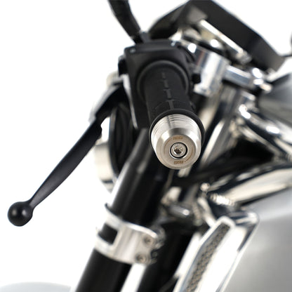 R&G Stainless Steel Bar Ends for Ducati Streetfighter V2(S),V4(S) '25-, Scrambler 1100 '18-/ Diavel 1260 (S) '21-, Diavel V4 '23-/ KTM 690 SMC-R '19- /GASGAS SM700 '22- Fantic Caballero 700 '23- & Norton V4SV/V4CR '24-