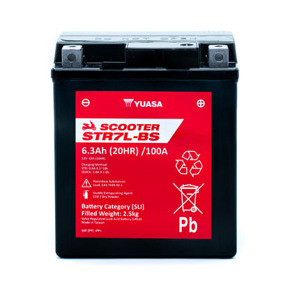 Yuasa STR7L-BS (CP) 12V MF VRLA Scooter Battery