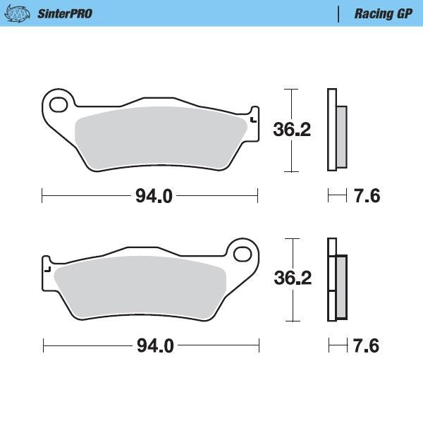 Moto-Master Racing GP SinterPRO Brake Pads - 93012