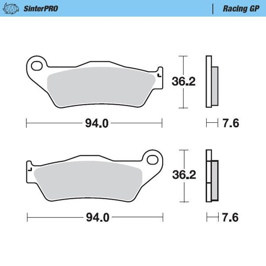 Moto-Master Racing GP SinterPRO Brake Pads - 93012