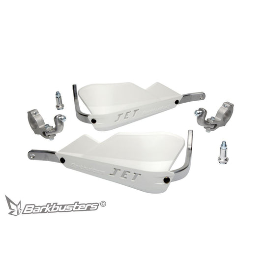 BarkBusters JET HandGuard Kit (Two Point Tapered Mount) Select Colour: White
