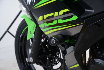 Aero Crash Protectors (Non-drill)- Kawasaki Ninja 250/400 '18- & Z400/ Z250 '19-, Z500 (Ninja) '24- Colour: Black