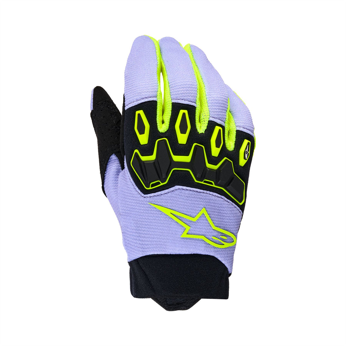 Alpinestars Youth & Kids Full Bore V2 Gloves Purple Yellow Fluo - S