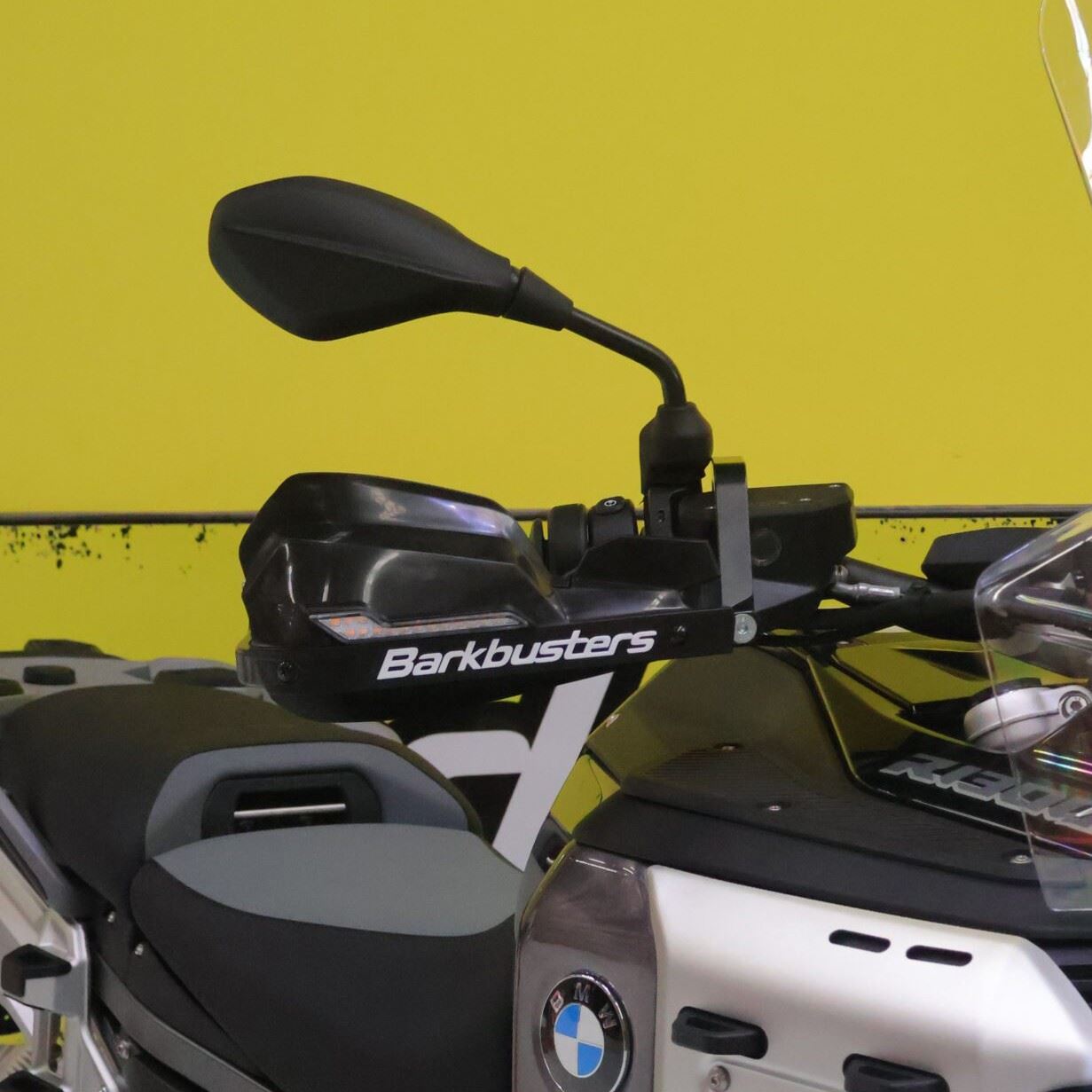 BarkBusters Handguard Kit Two Point Mount: BMW R1300GS '24-  & R1300GS Adventure '24- with Amber light in OEM Handguard