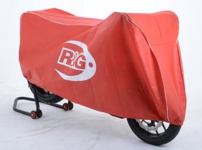 Dust Cover for Superbike/Street Motorcycles Colour: Black with Silver logo and piping