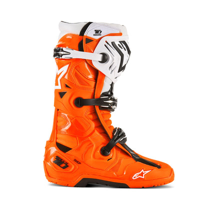 Alpinestars Tech 10 Enduro Orange Fluo Black White - US 10 / EU 44.5