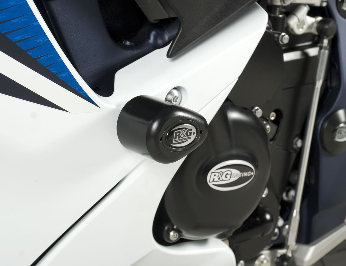 Crash Protectors - Aero Style for Suzuki GSXR600/750 '11- '24 Drill Kit Colour: White