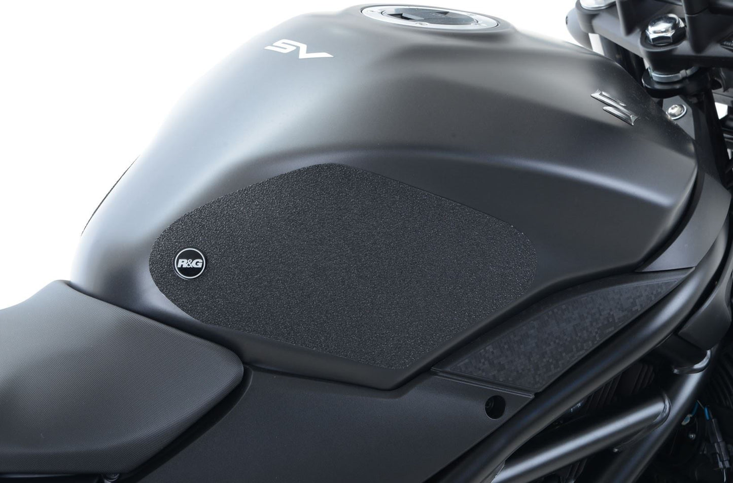 R&G Tank Traction Grips for Suzuki SV650 '16- & SV650X '18- Colour: Black