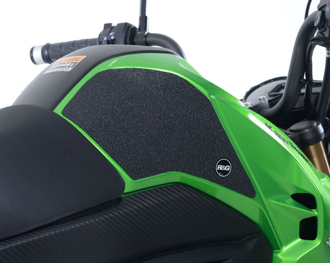 R&G Tank Traction Grip for Kawasaki Z125 / Z125 Pro '16- Colour: Clear
