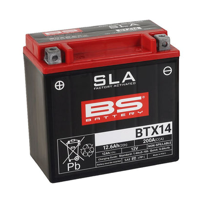 BS BTX14 SLA (WC) Factory Activated Battery